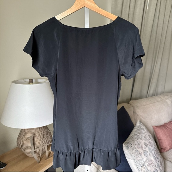 Gap Womens Black Short Sleeve Blouse Size M - Picture 4 of 7